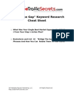 "Bridge The Gap" Keyword Research Cheat Sheet
