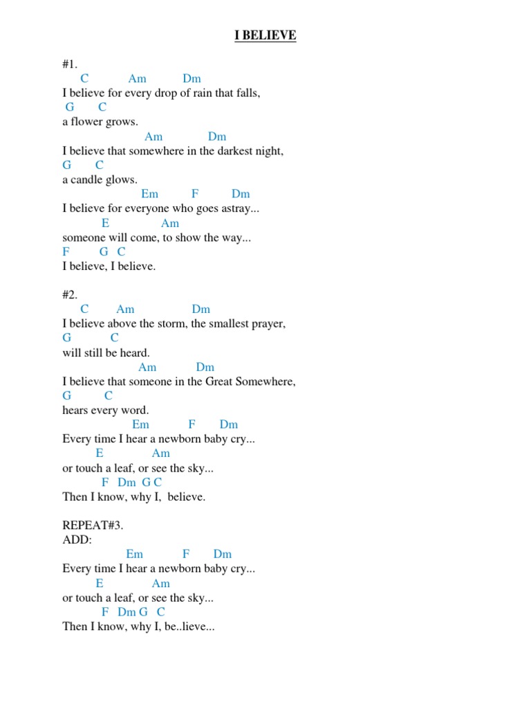 I Believe | PDF