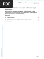 NCCI: Determination of Moments On Columns in Simple Construction