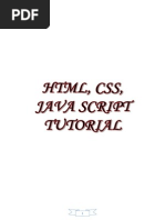 HTML Css Java Tutorial