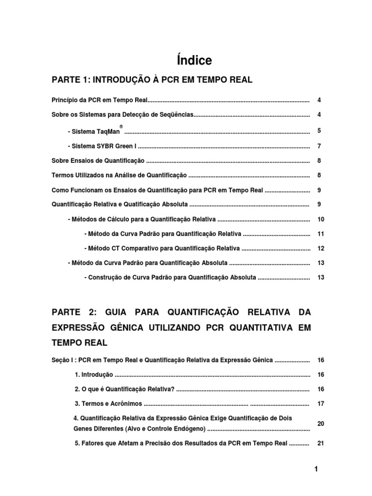 PCR Tempo Real | PDF | Reação em cadeia da polimerase | Primer ...