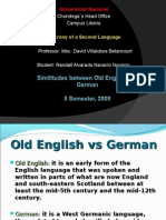 Old English Vs German