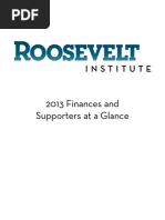 Download Roosevelt Institute 2013 Finances and Supporters at a Glance by Roosevelt Institute SN222334630 doc pdf