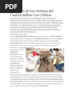 Las Voces de Las Víctimas Del Cuartel Militar Los Cabitos