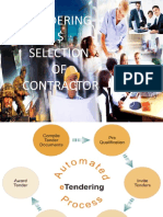 My PPT On Tendering and Selection of Contractors .. Subject Related To Project Management