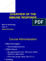 Topic 1 - Intro and Overview of The Immune Response