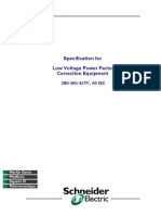 General Specifications For Low Voltage Capacitor Banks Upto 1200 KVAR