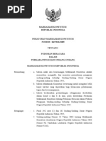 Download PMK Nomor 06 Tahun 2005 Tentang Pedoman Beracara Dalam Perkara Pengujian Undang-Undang by Nikson Rilly Kenimpole SN222353656 doc pdf