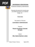 Informacion Para Proyecto Tortilleria de Harina de Trigo