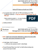 16 TRX Per Sector Without B7 Feature Cell Split Over 2 BTS