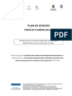 Plan de Afaceri Florarie