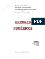 Análisis de errores numéricos en métodos de cálculo