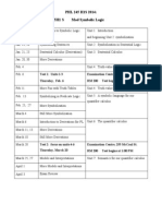 PHL 245 H1S 2014 Schedule