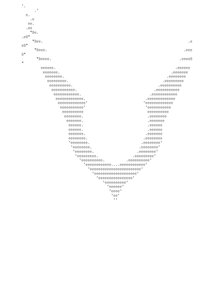 ASCII Art of a Bee | PDF