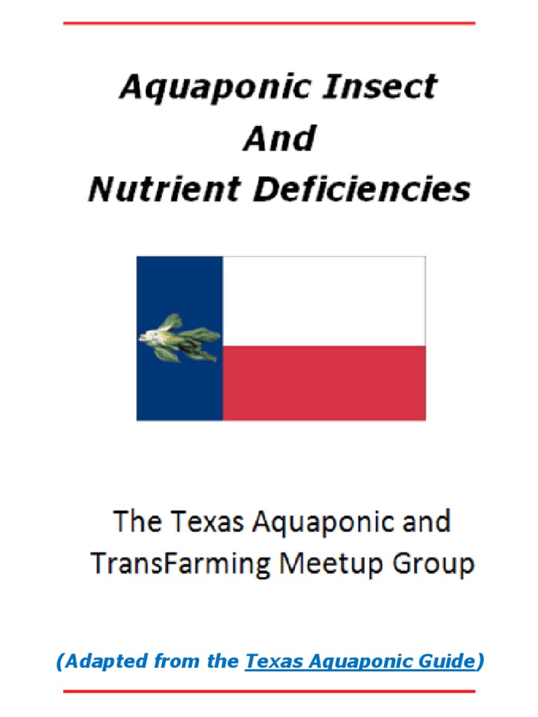 Aquaponic Nutrient Deficiency Chart - aquaponic