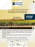 Defensa “PROPUESTA DE TURISMO VITIVINÍCOLA-CULTURAL EN LA VIÑA CARDONAL, REGIÓN METROPOLITANA. (NUEVO ESPACIO PARA EL ARTE VISUAL EMERGENTE CHILENO)” 