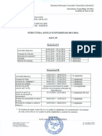 Structura Anului Universitar 2013-2014