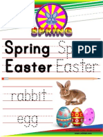 Spring Easter Worksheet