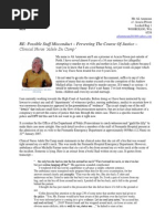 Letter from Ali Ammoun to the  Fremantle Hospital 6thMay2014