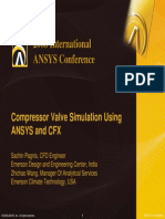 Compressor Valve Simulation Using ANSYS and CFXValve