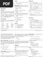 Haskell Cheatsheet