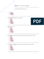 Identify The Part of Speech of The Highlighted Word in Each of The Following Sentences