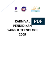Karnival Sains Teknologi 2009-Syarat Pertandingan