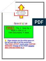 Formatting A Word Document