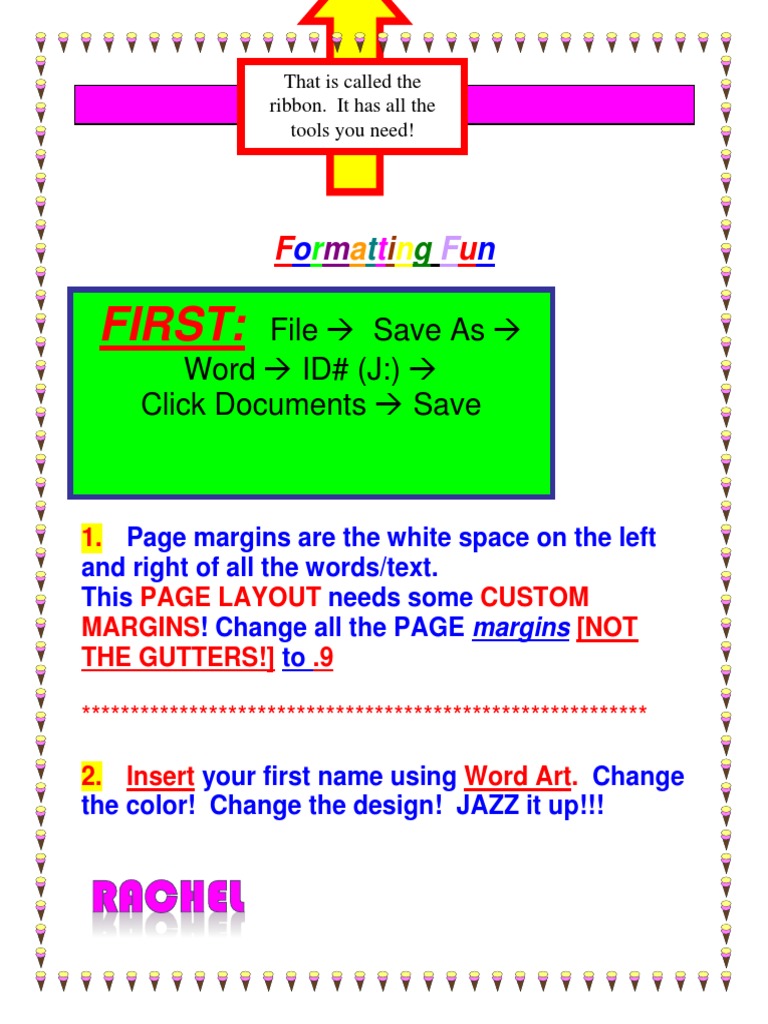 Fun Formatting Activities in Word | PDF | Text | Typography
