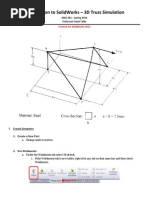 SolidWorks Tutorial 3D Trusses