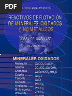 Reactivos de flotación