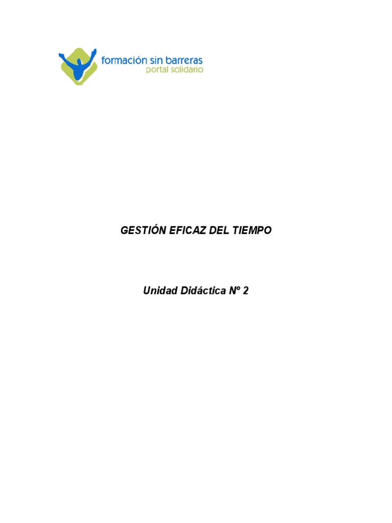 Estrategias para la Gestión del Tiempo | PDF | Planificación | Toma de ...