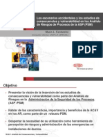 Los Escenarios Accidentales y Los Estudios de Consecuencias y Vulnerabilidad en Los Analisis de Riesgos de Procesos de La ASP 28psm29 Congreso Final Pres 2