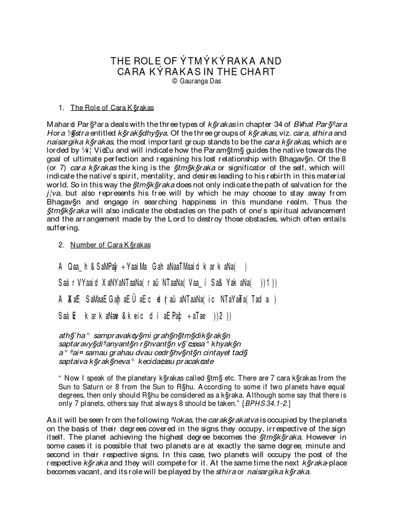 Astrology Atmakaraka Role Jupiter Soul