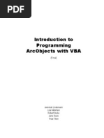 Introduction To Programming Arc Objects With VBA