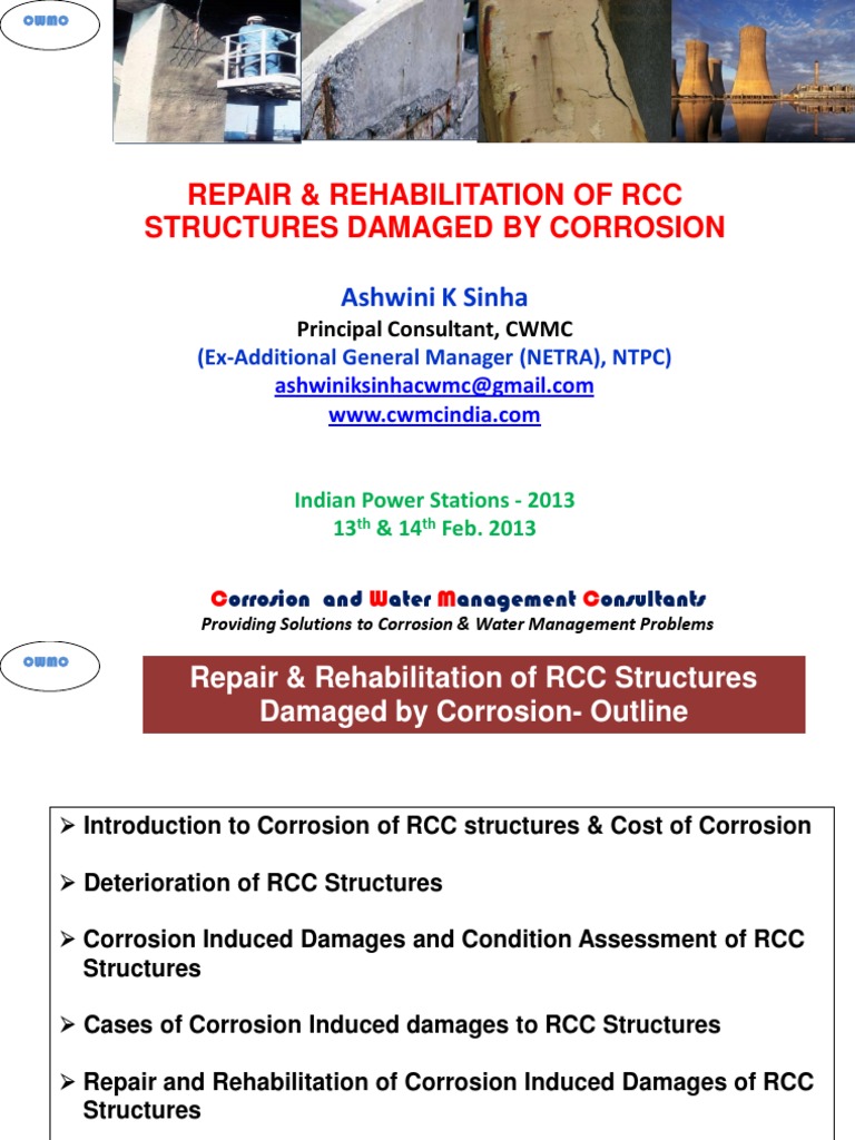 Repairing Corroded RCC Structures | PDF | Technology & Engineering