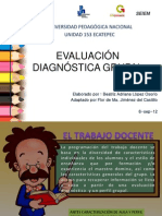 Evaluación diagnóstica grupal docente