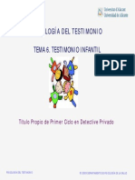 TEMA 6 Psicología Del Testimonio.