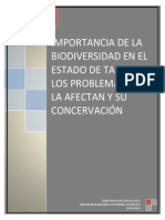 Importancia de la biodiversidad en el estado de Tabasco, los problemas que la afectan y su conservación
