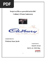 Download Kunal K Sawant - PR a Powerful Tool in IMC - Cadbury Worm Controversy - MMS Mktg by Kunal K Sawant SN22244987 doc pdf