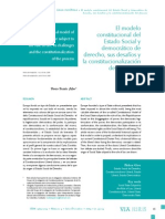 El Modelo Constitucional Del Estado Social y Democratico de Derecho