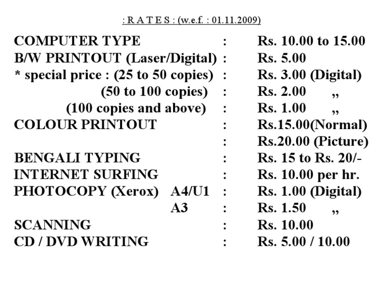 Rates | PDF