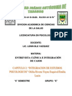 Entrevista Clinica e Integracion de Casos