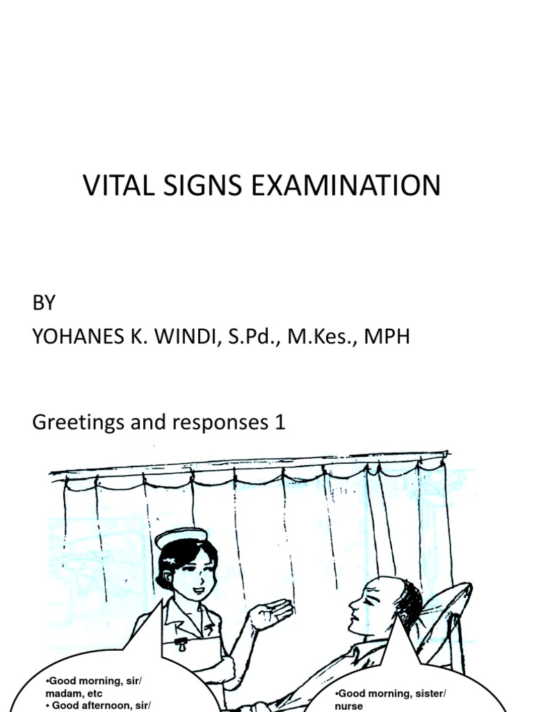 Vital Signs Examination Guide | PDF | Blood Pressure | Clinical Medicine