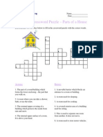 Advanced Crossword Puzzle_ Parts of a House