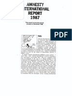 Amnesty International Report Italy On Year 1986