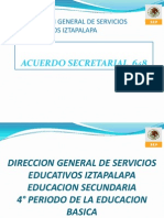 Acuerdo Secretarial 648 Control Escolar Sec