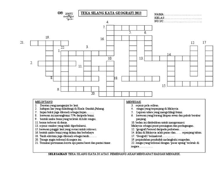 Jawapan Teka Silang Kata Soalan Pdf