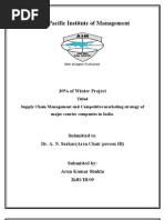 Download supply chain management of major courier companies in india by arunshukla08 SN22251478 doc pdf