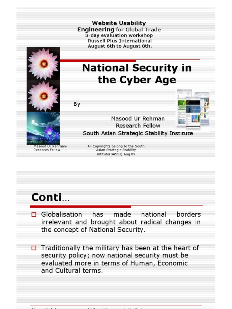 Sialkot Final Presentation Masood Khan | PDF | Cyberwarfare | Security